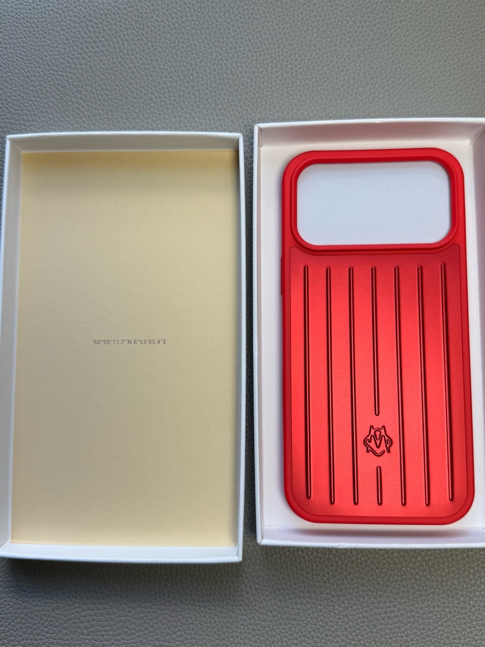 RIMOWA Red Protective Metal Phone Case